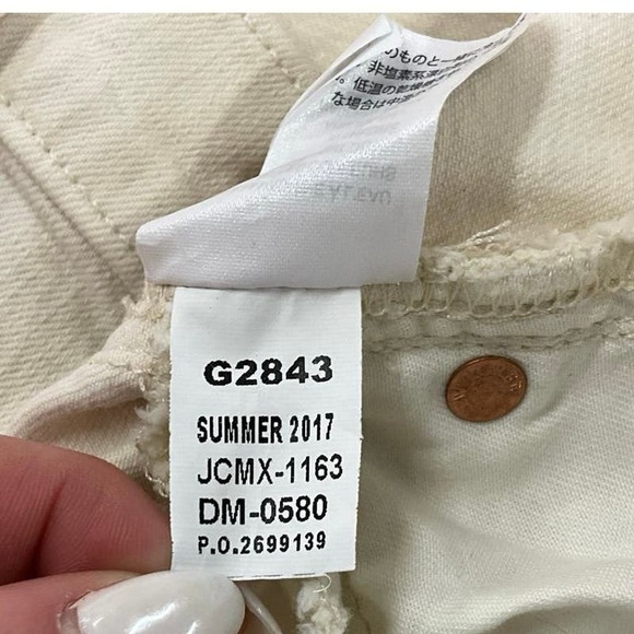 J. Crew Women’s Toothpick Jeans Pants Size 26 Cream/Ivory Color Summer 2017 - Picture 9 of 12